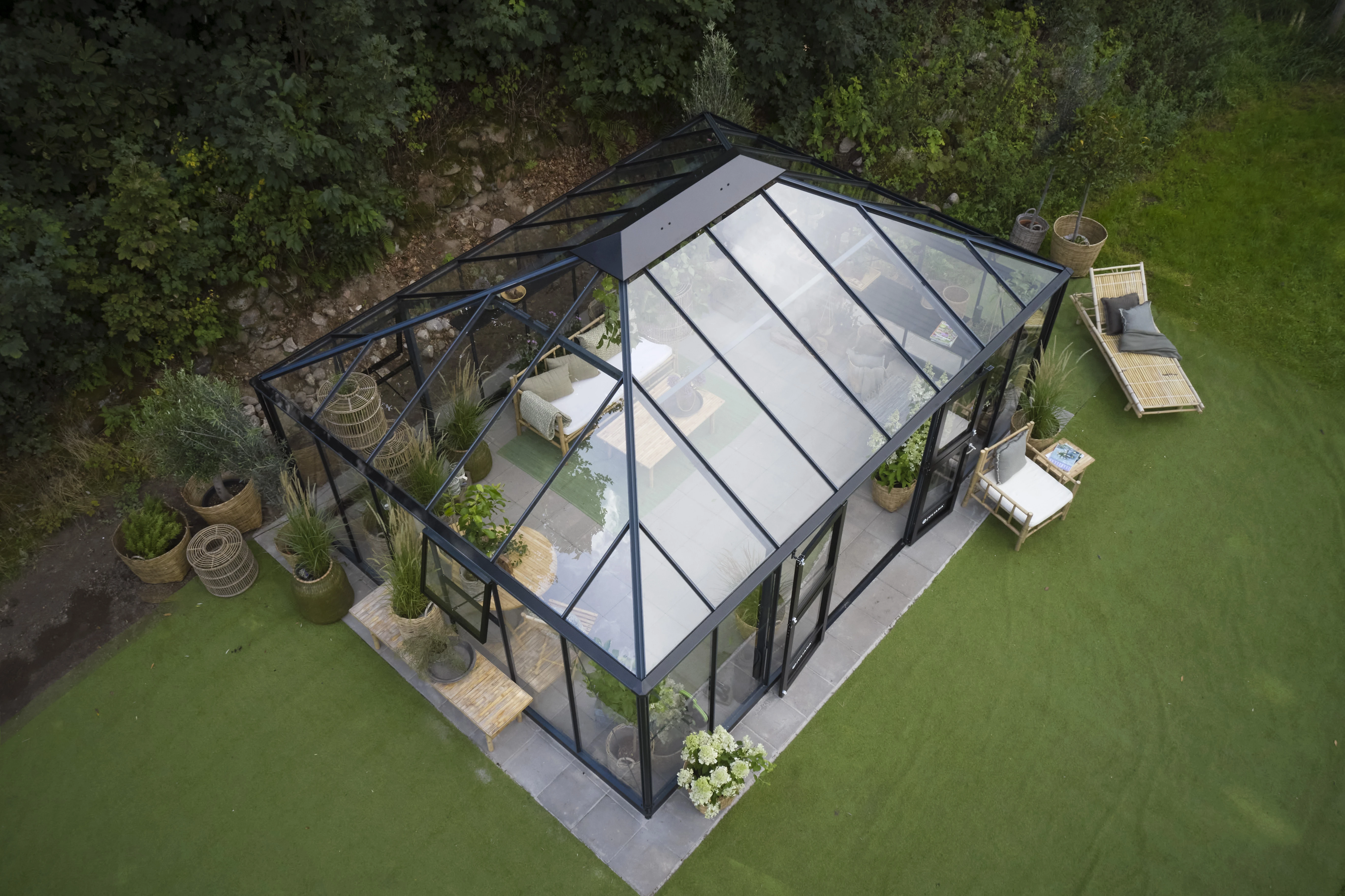 Royal Well Tuinkamer Grand Oase 25,6 m2 Antraciet - Afbeelding 4